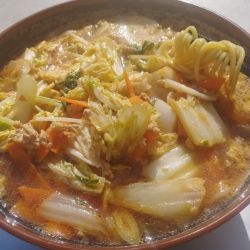 野菜味噌ラーメン(520)＋麺2倍(80)