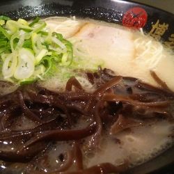 博多ラーメン 800円＋トッピングきくらげ 100円