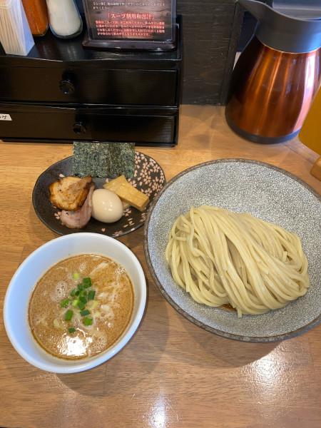 「塩麹つけ麺煮玉子大盛¥1,220円(限定)」@麺処 湯咲の写真