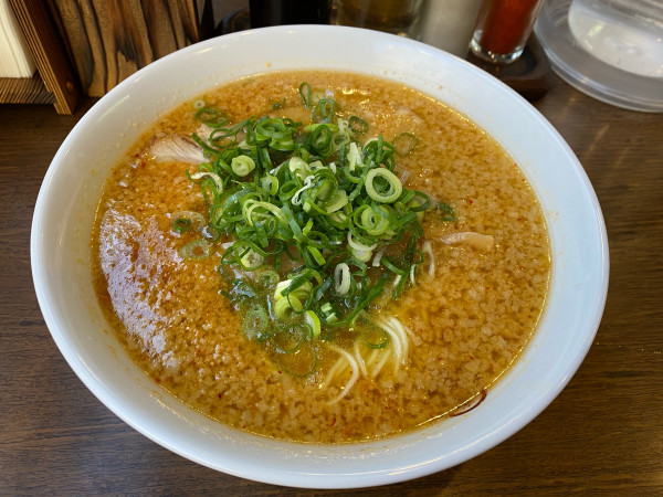 「辛ニンニク麺1,050円」@らーめん一途の写真