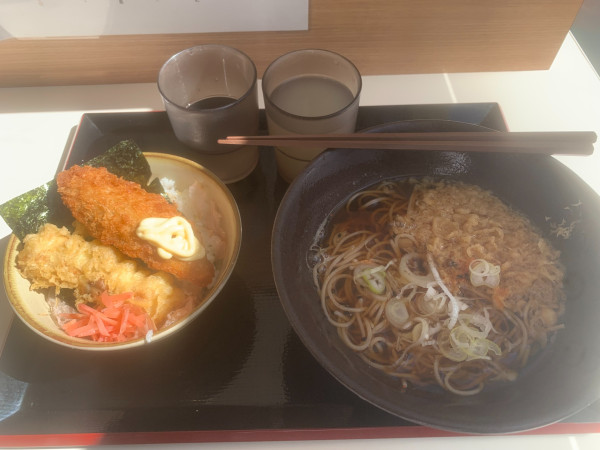 「海苔弁セット 700円」@ゆで太郎 名古屋長者町店の写真