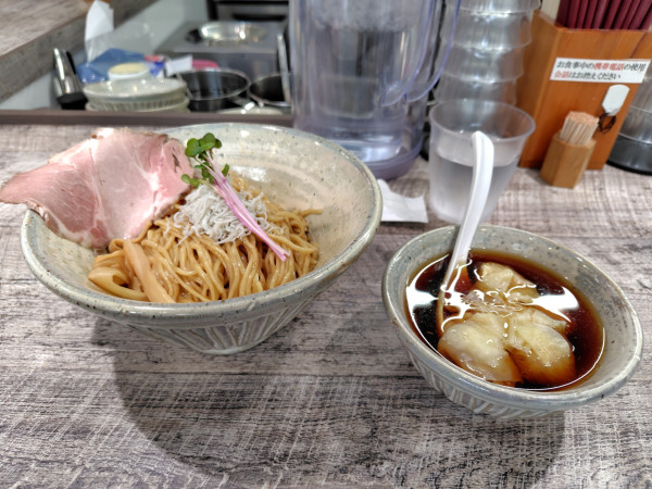 「わんたんつけ麺¥1350」@麺食堂 くにをの写真