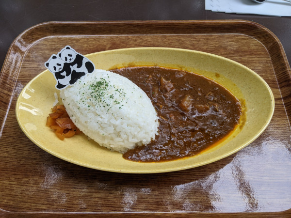 「動物園特製ビーフカレー+ご飯大盛り:820円+80円」@上野動物園 西園食堂の写真