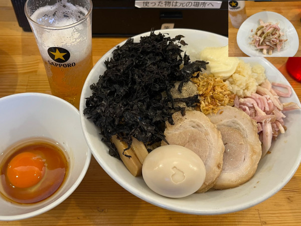 「まぜそば 300g+岩のり」@煮干らーめん 川むらの写真