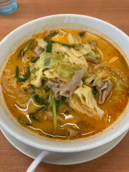 「モツ野菜ラーメン」@日高屋 沼袋北口店の写真