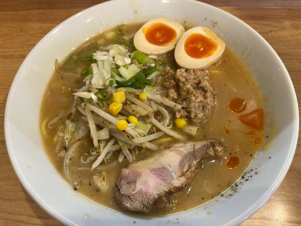 「特製ななと味噌らーめん大盛固め1,100円」@らーめん ななとの写真