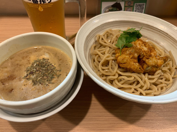 「バタチキカレーつけ麺」@旋の写真