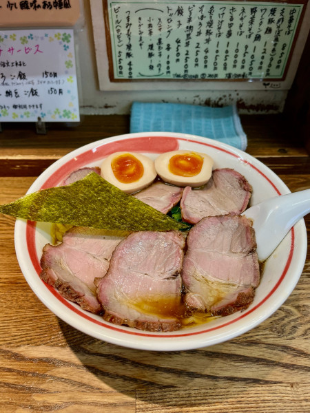 「焼豚麺【TP】味玉」@青竹平打ち中華そば 麺壱吉兆の写真