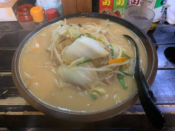 「味噌野菜大盛り麺固め」@麺処 福助の写真