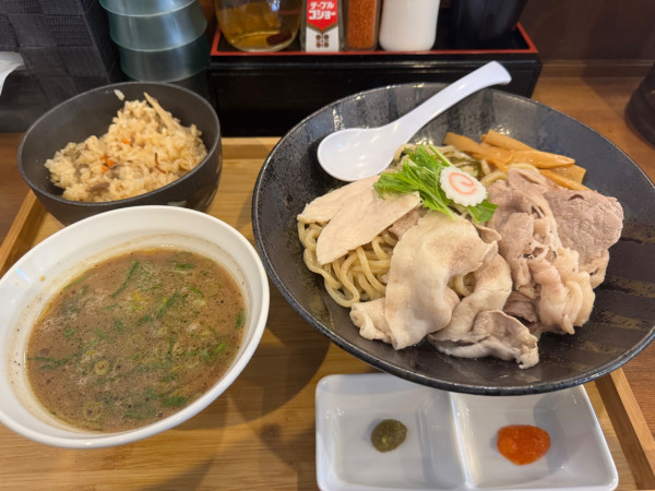 「周年記念限定つけ麺【セット】」@らぁめん 麺彩家の写真