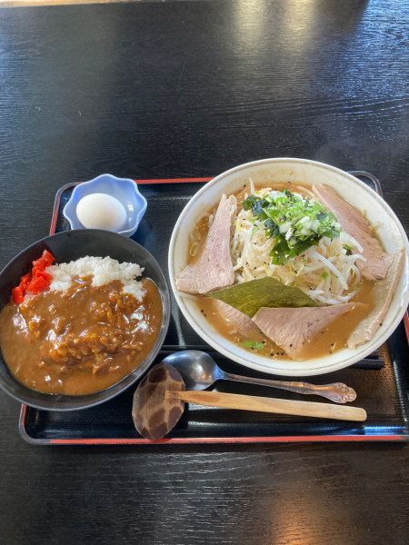 「みそとんこつ　並　カレーセット」@増味家の写真