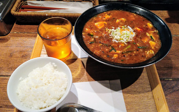 「全とろ麻婆麺+小ライス」@新潟 三宝亭東京ラボ 中目黒店の写真