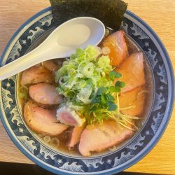 焼豚ラーメンネギトッピング