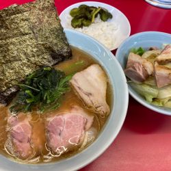 ラーメン並+豚バラ+キャベチャー