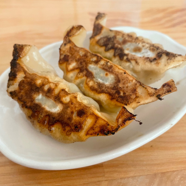 「餃子 3ヶ　215円」@青竹手打ち佐野ラーメン ひだまりの写真