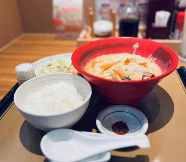 「コク旨ちゃんぽん定食（￥1010）」@やよい軒 浅草田原町店の写真