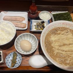 鯖定食 トリュフ煮卵