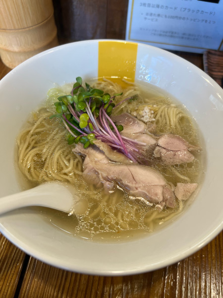 「塩生姜らー麺」@塩生姜ら一麺専門店 MANNISH 蔵前店の写真