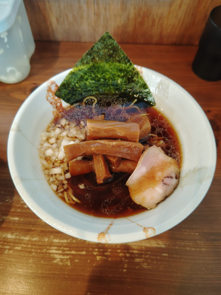 「メンマラーメン(900円)」@めん屋 とんぼの写真
