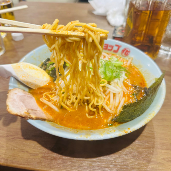 「辛味噌ラーメン」@ラーメンショップ〇化 八千代台駅前店の写真
