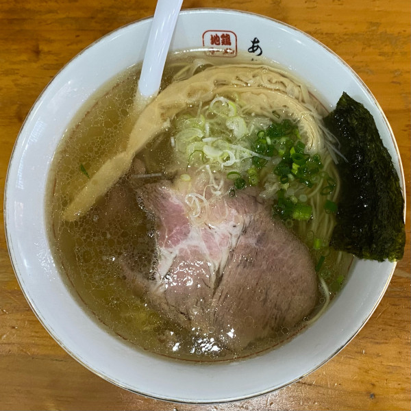 「塩ラーメン（麺少なめ）¥800」@地鶏ラーメン ありがとうの写真