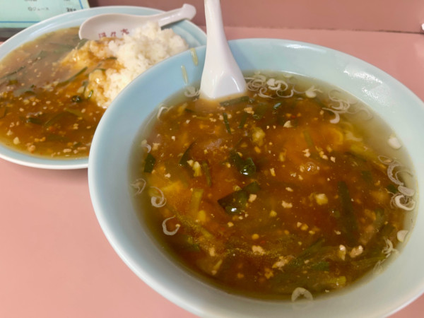 「スタミナラーメン ＋  スタカレー」@娘々 与野本町店の写真