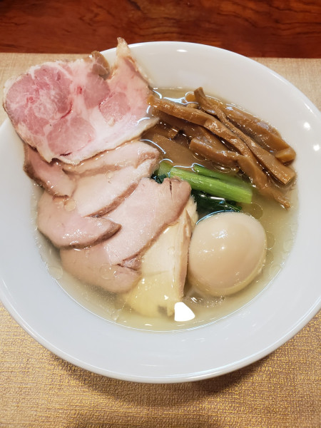 「特製塩らーめん　メンマ」@手打ち カドワキの写真