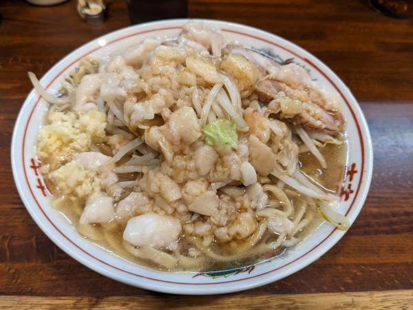 「らーめん（普通250g）」@らーめん松信 志村坂上駅前店の写真