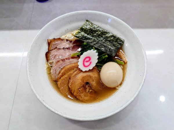 「豚そば(塩)+LINEクーポン(特製トッピング)」@中華蕎麦 一無庵の写真