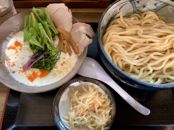 「冷やし濃厚つけそば(中盛) 1300円」@つけそば九六 龍ケ崎店の写真