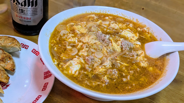 「担々麺＋焼き餃子（700円＋500円）」@中華 北京の写真