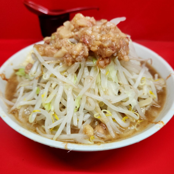 「小 ニンニク、アブラ」@ラーメン二郎 一橋学園店の写真