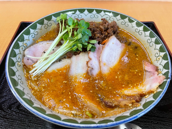 「炭火焼叉焼担担麺」@天山の写真