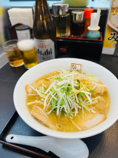 「みぞれラーメン餃子ビール」@喜多方ラーメン 坂内 川崎東田店の写真