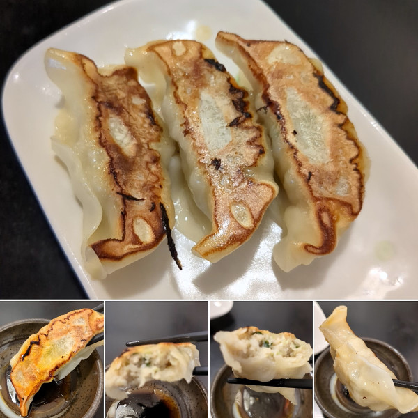 「半餃子セット(3個)　200円」@むつみ屋 駒込店の写真