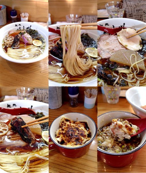 「限定『秋刀魚煮干しの中華SOBA+炙りチーズ丼』」@麺処 いし川の写真