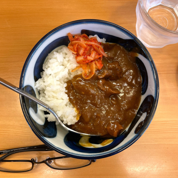 「半カレー」@煮干し醤油ラーメンとカレーの店 たまやの写真