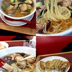 『椎茸そば+焼き餃子(¥1000+700)』