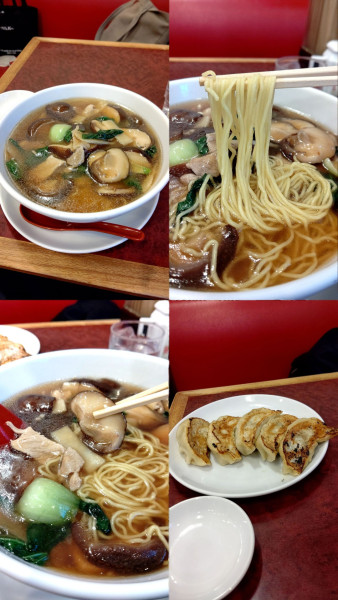 「『椎茸そば+焼き餃子(¥1000+700)』」@華吉の写真