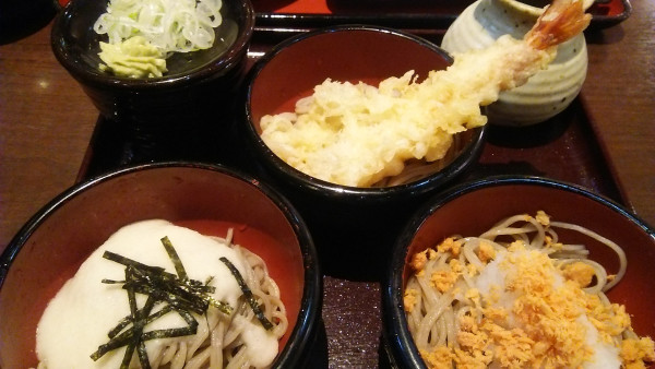 「三味そば 1400円」@そば傳 西新井アリオ店の写真