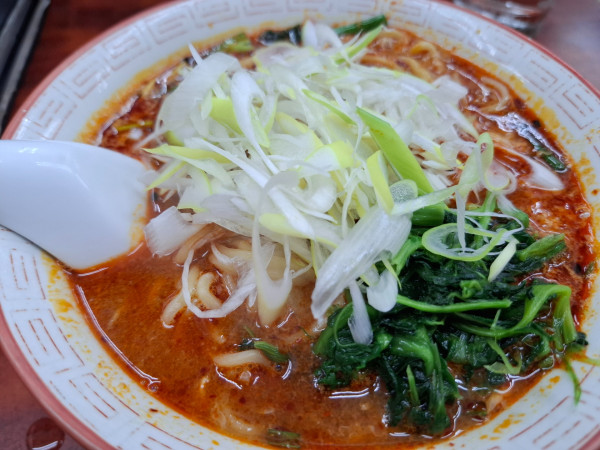 「ドラたんたん麺辛さ上級ハーフサイズ」@らーめん ドラごんちの写真