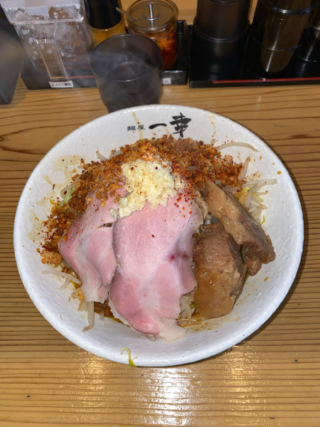 「汁なし鶏Ｇ大盛野菜マシにんにくマシ¥1,290円」@麺屋 一幸の写真