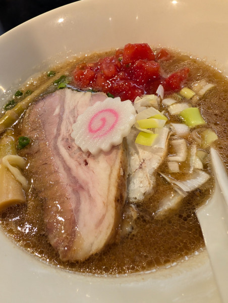 「やさしい味噌らぁ麺・刻みトマト増し」@らぁ麺屋のさかいさんの写真