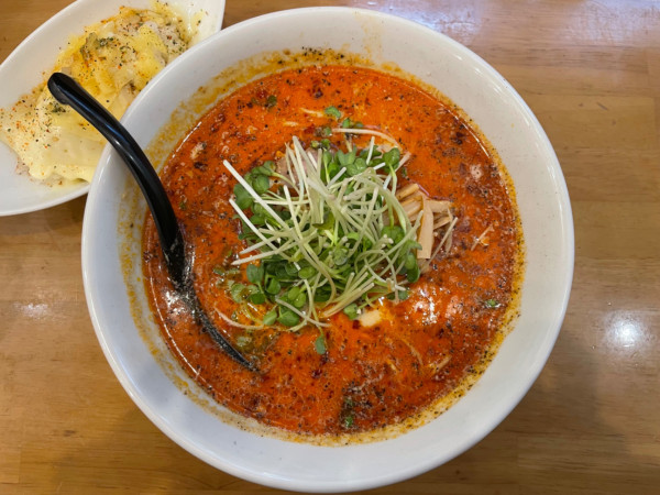 「豆乳担々麺 チーズリゾットセット ¥1500」@麺屋 Hulu-luの写真