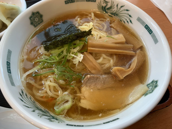 「半ラーメン＋半炒飯＋３餃子」@日高屋 巣鴨北口駅前店の写真