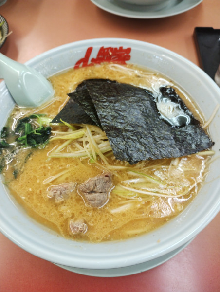 「特製ネギ味噌ラーメン(中盛)(ねぎマヨ焼豚丼)(餃子)」@ラーメン 山岡家 高崎中尾店の写真