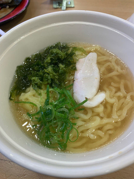 「炙り真鯛の塩ラーメン」@かっぱ寿司 いわき平店の写真