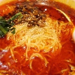 四川汁あり担々麺 1078円＋ごはん 165円