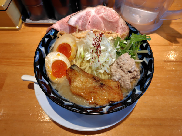 「特製真鱈らぁ麺1500円（土日限定）」@麺家 たけ田の写真