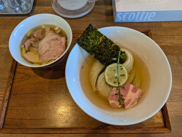 「昆布水つけめん 塩 並」@YOKOKURA STOREHOUSEの写真